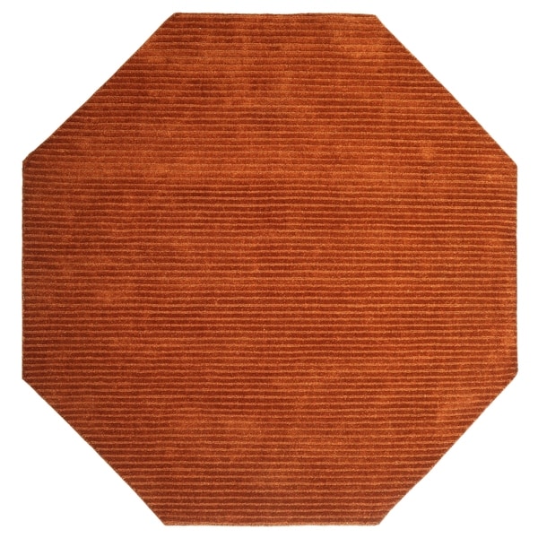 Copper Pulse Wool Octagon Rug - 8'x8'