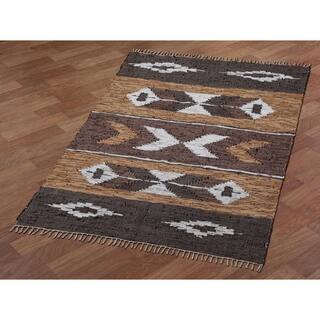 3 X 4 Area Rugs Online At Our Best Deals Brown Matador Leather Chindi Rug 30x50 30