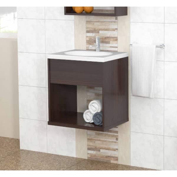 Inval Modern Espresso Bathroom Vanity Overstock 16901070