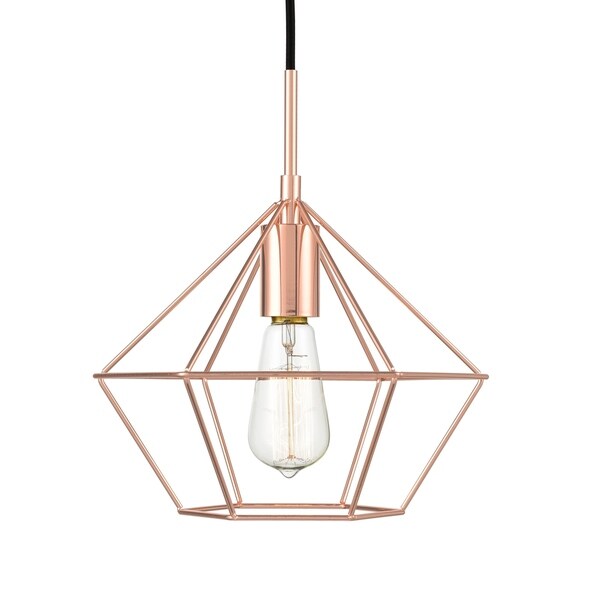 black and rose gold ceiling light