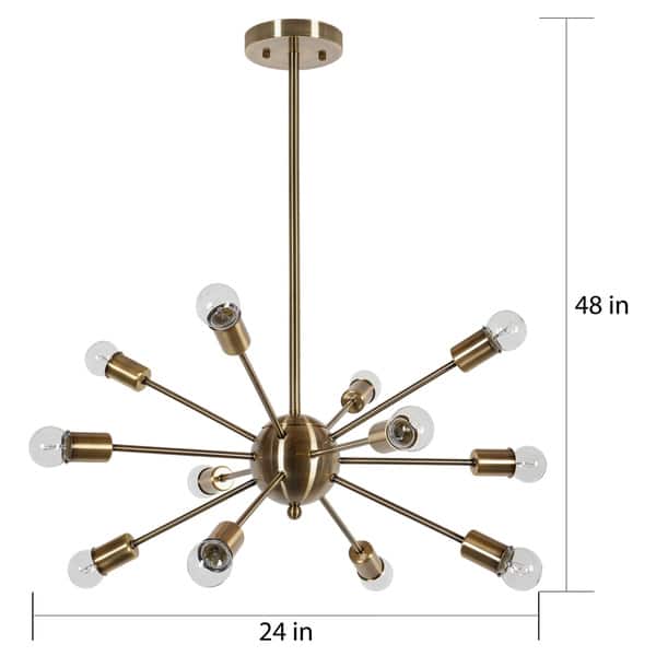 Light Society Meridia Sputnik Style Chandelier