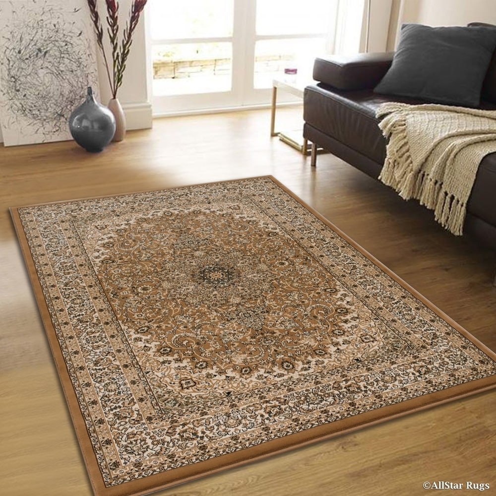 Allstar Rugs Brown Area Rug Size: 5'2 inch x 7'2 inch