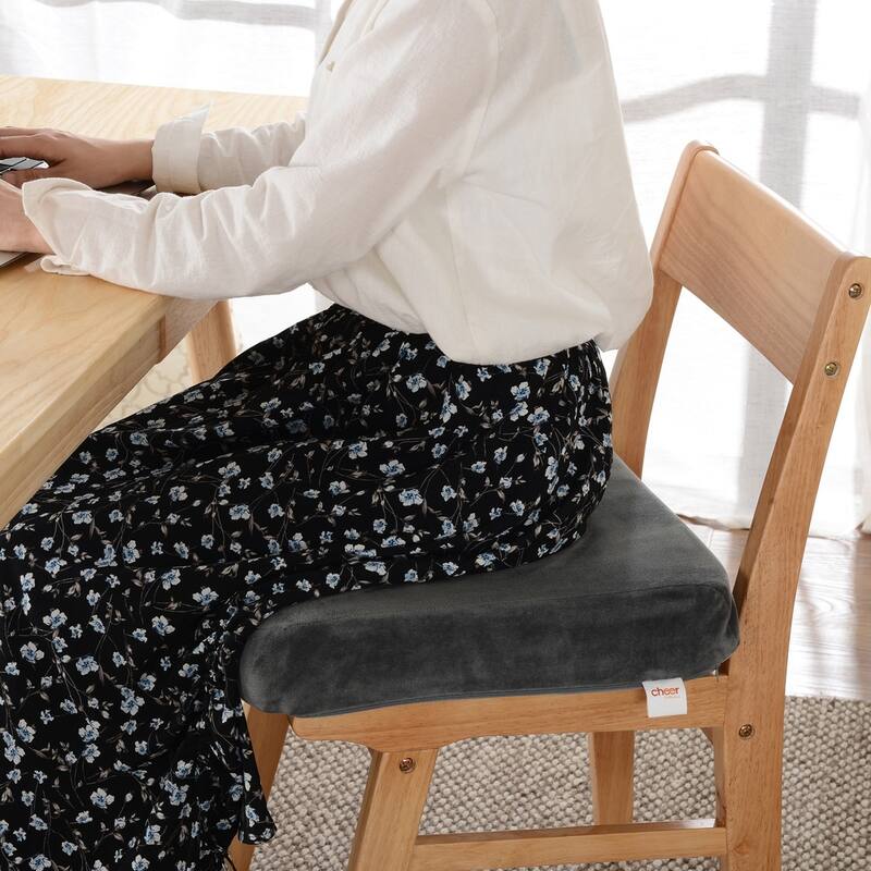 Cheer Collection Ultra Supportive Memory Foam Extra-Large Seat Cushion