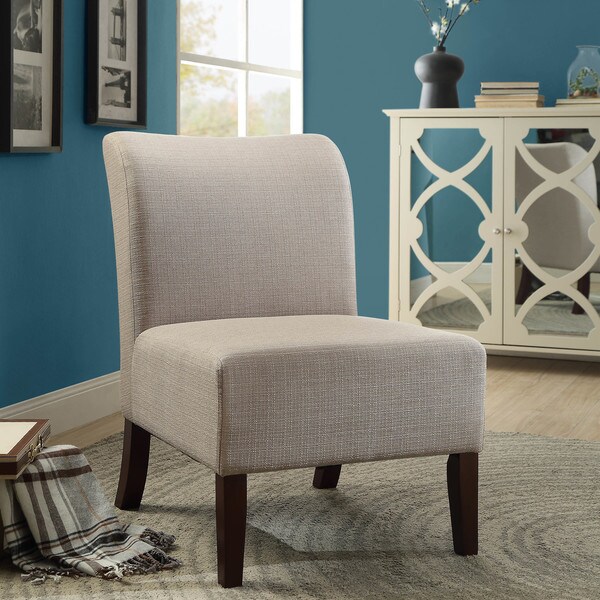 taupe slipper chair