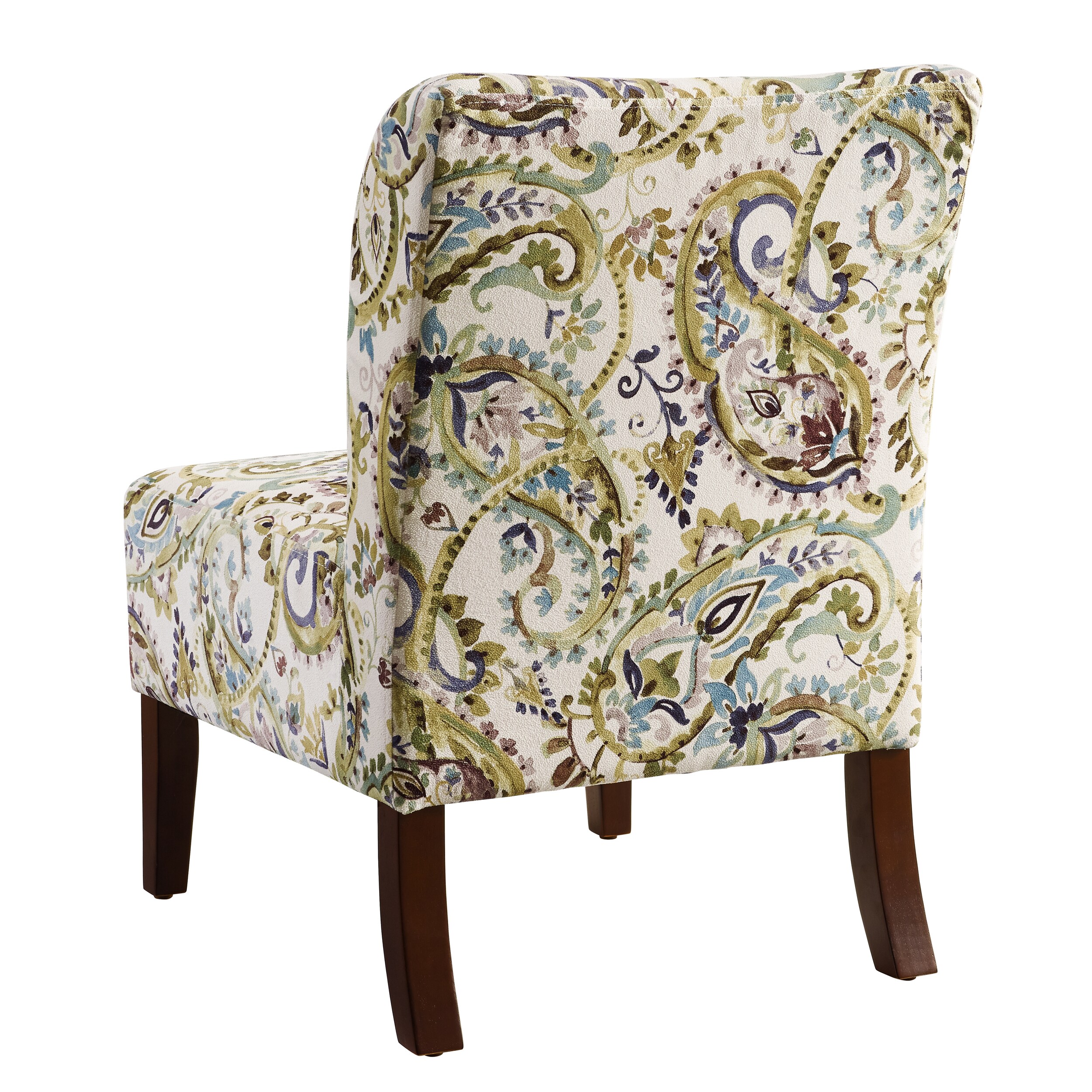Shop Jules Curved Back Paisley Slipper Chair - On Sale - Free Shipping ...