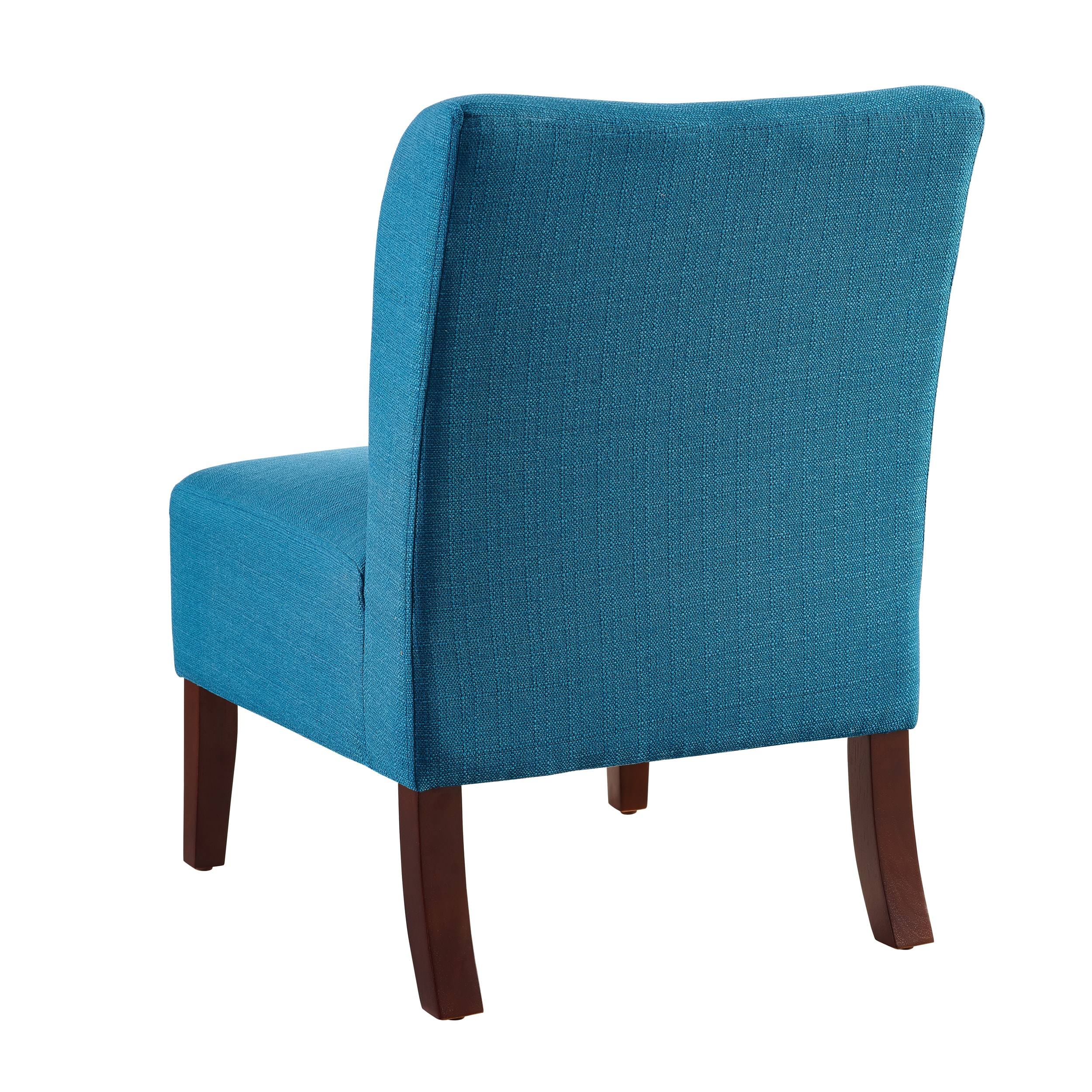 Shop Jules Curved Back Blue Slipper Chair On Sale Free