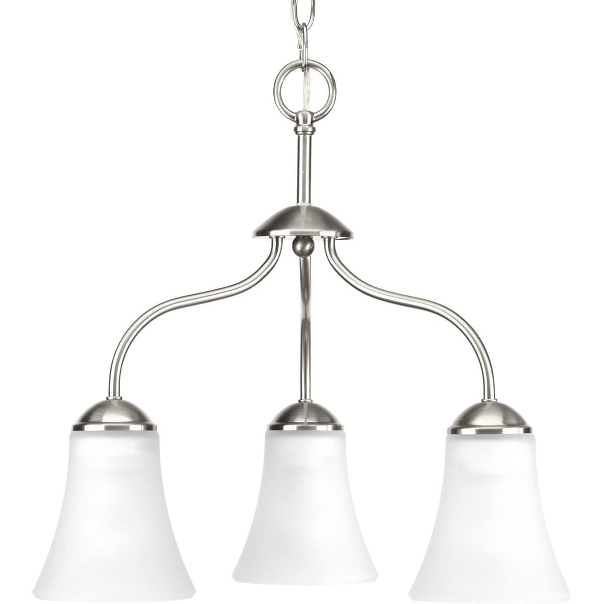 Classic Collection 3-Light Brushed Nickel Chandelier - N/A - Chandeliers For Bedrooms by Overstock.com