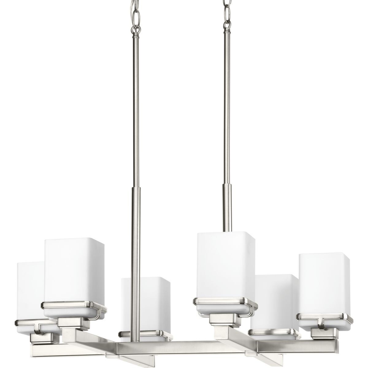 Classic Collection 3-Light Brushed Nickel Chandelier - N/A - Chandeliers For Bedrooms by Overstock.com