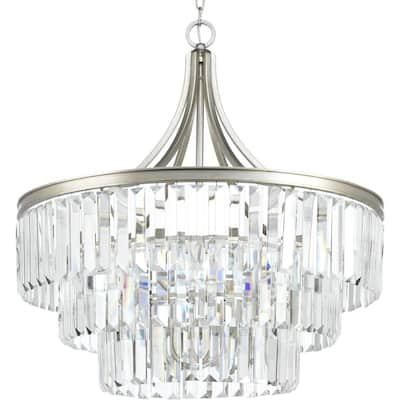 Glimmer Collection 6-Light Silver Ridge Pendant