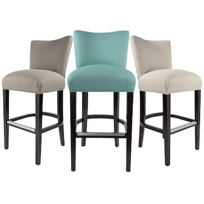 Savannah 30 Inch Conteporary Aqua Blue Upholstered Barstool