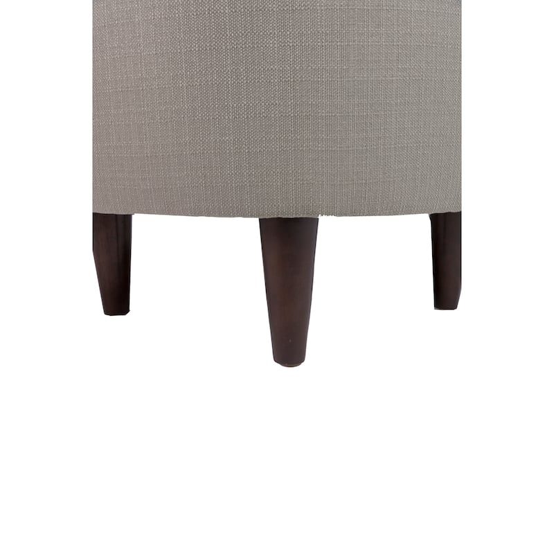 Rosie Button Tufted Round Ottoman