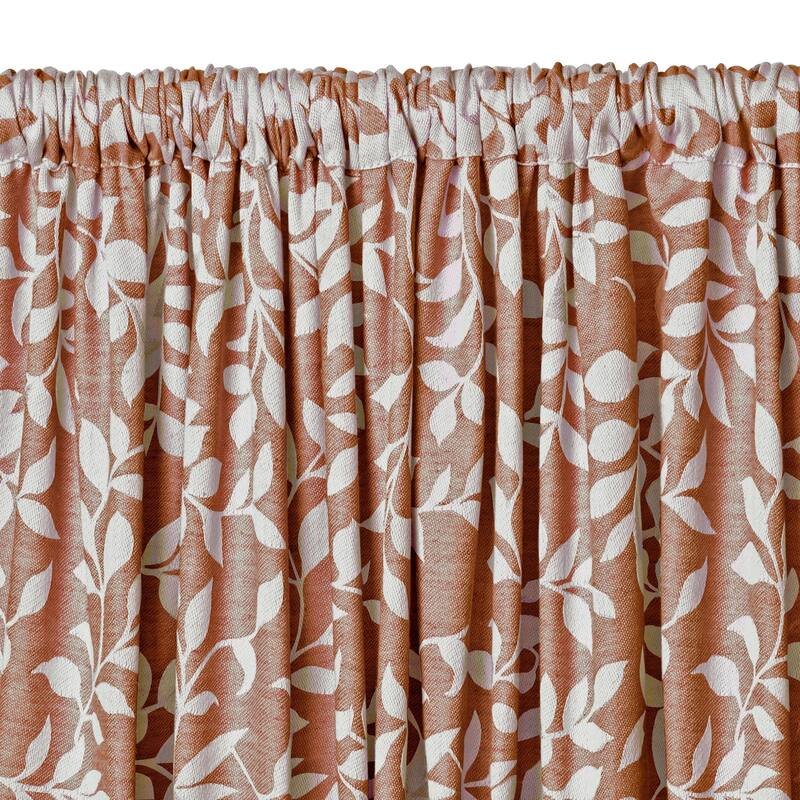 Elrene Serene Kitchen Curtain Valance - 60" w x 15" l - 60" w x 15" l