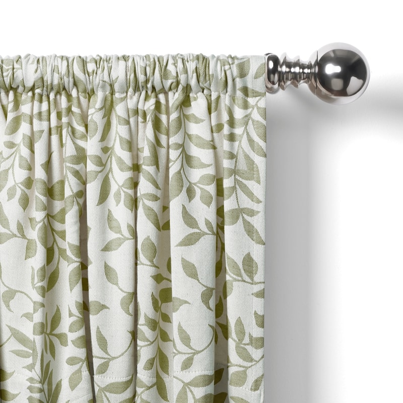 Elrene Serene Kitchen Curtain Valance - 60" w x 15" l - 60" w x 15" l