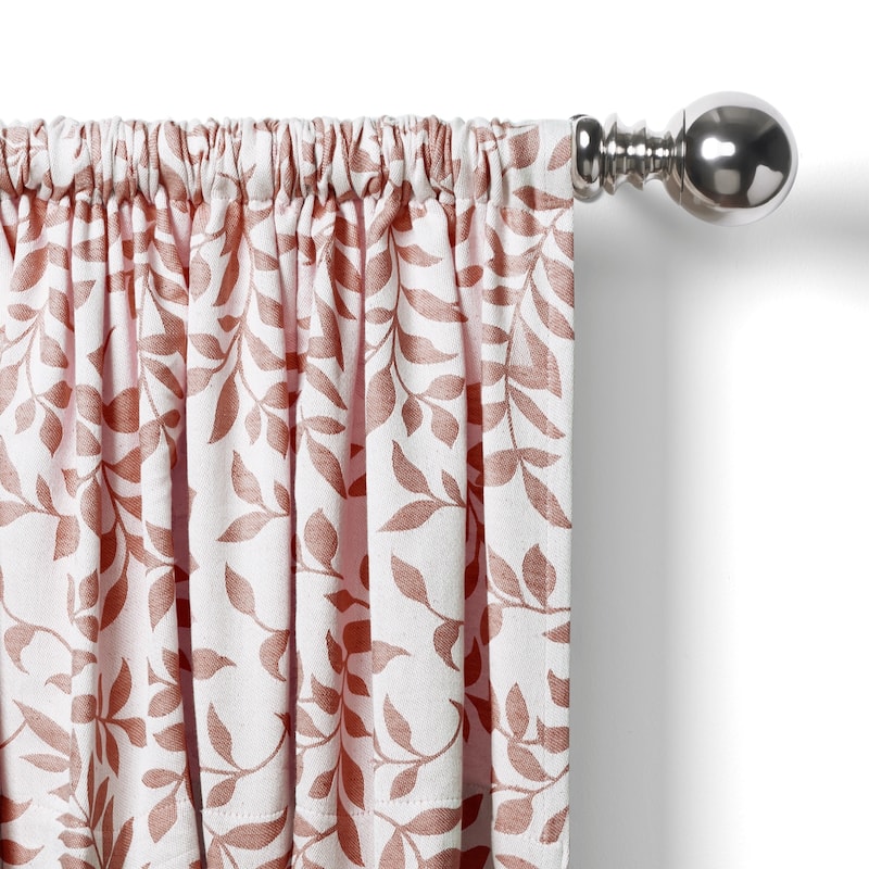 Elrene Serene Kitchen Curtain Valance - 60" w x 15" l - 60" w x 15" l