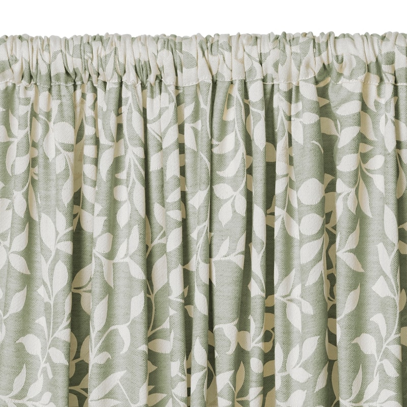 Elrene Serene Kitchen Curtain Valance - 60" w x 15" l - 60" w x 15" l
