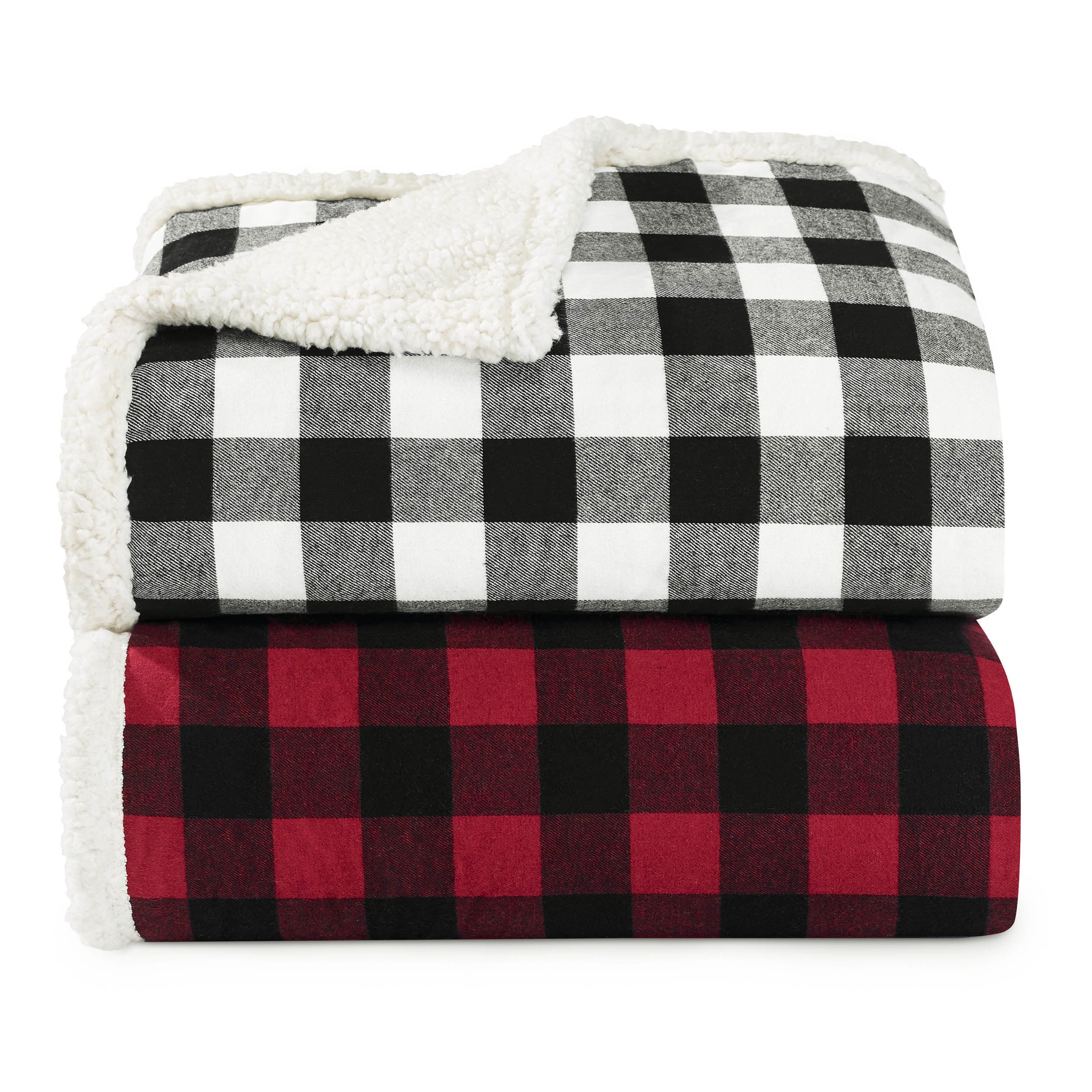 Eddie Bauer Cabin Plaid Sherpa Throw On Sale Overstock 16914949