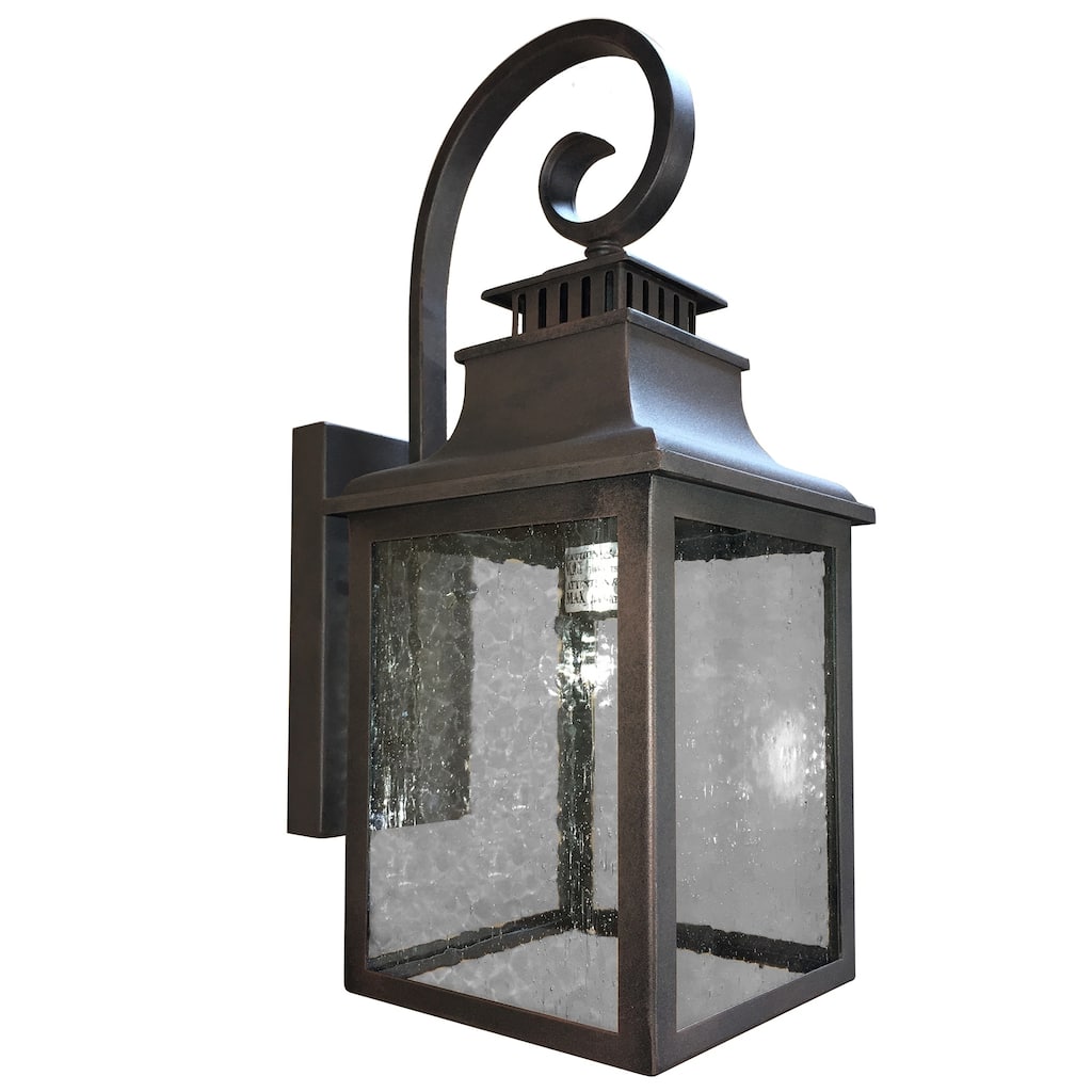 AA Warehousing 1 Light Outdoor Wall Mounted Light In Rustic Finish