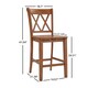Eleanor Double X-Back Wood 24-inch Counter Chair (Set of 2) by iNSPIRE Q Classic - Thumbnail 13