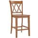 Eleanor Double X-Back Wood 24-inch Counter Chair (Set of 2) by iNSPIRE Q Classic - Thumbnail 7