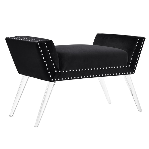 Clara Black Acrylic Leg Bench. Opens flyout.