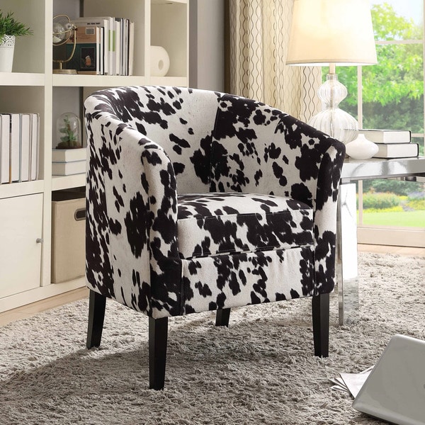 cow pattern chair