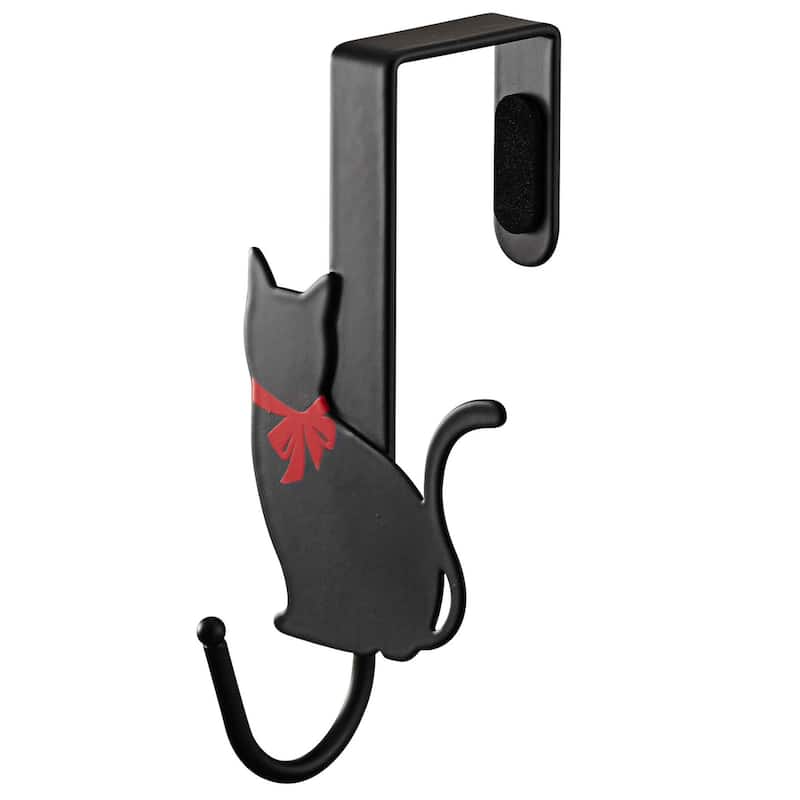 Yamazaki Home Cat Over-The-Door Hook (Set of 2) - Black