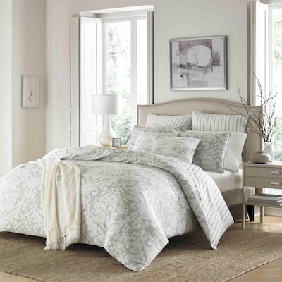 White Damask Duvet Covers Sets Find Great Bedding Deals