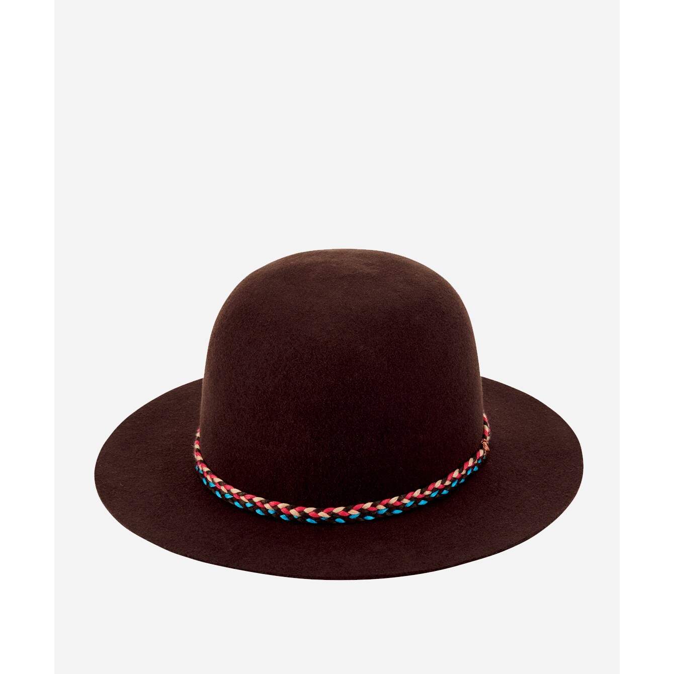 brown round hat