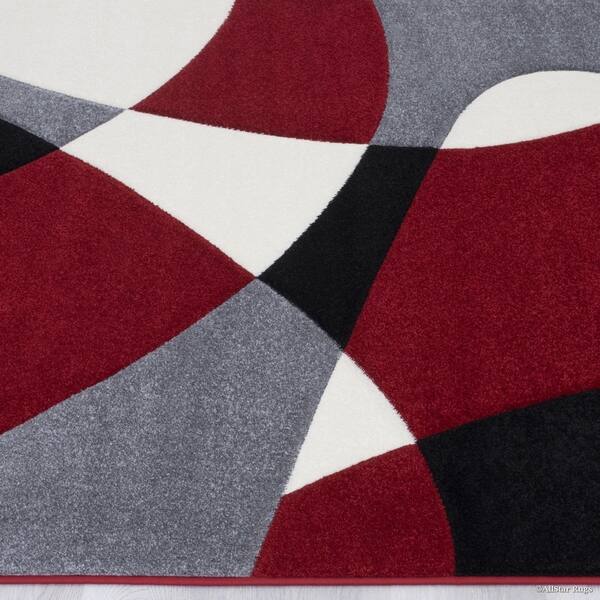 Shop Allstar Woven Abstract Colorblock Modern Design Rug