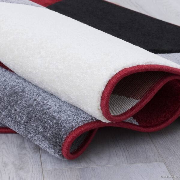 Shop Allstar Woven Abstract Colorblock Modern Design Rug