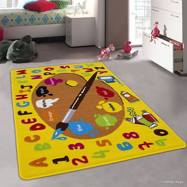Allstar Kids Learn ABC/ Paint Brush For Artists/ Painters Rug