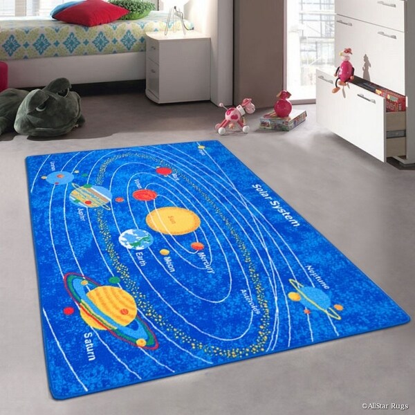 Allstar Kids Solar System Rug 4 11 X 6 Free Shipping Allstar Kids Solar System Rug 4 X27