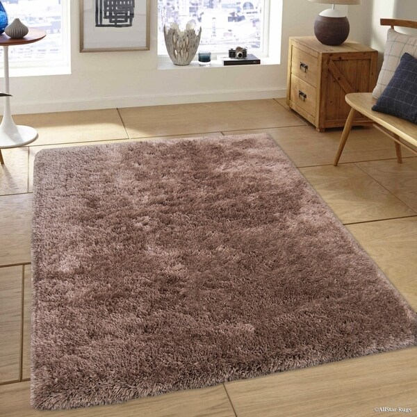 SMALL EXTRA LARGE LIGHT GOLD BEIGE THICK SOFT PILE NON-SHED SHAGGY SHAG RUGS
