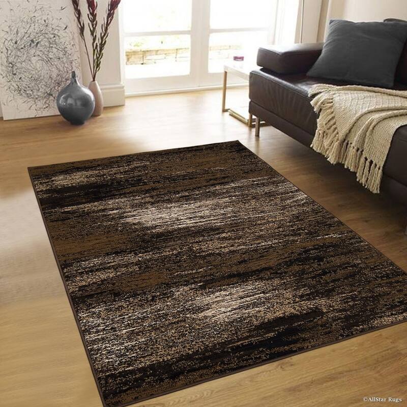 Allstar Exclusive Modern Brush Streak Pattern Area Rug