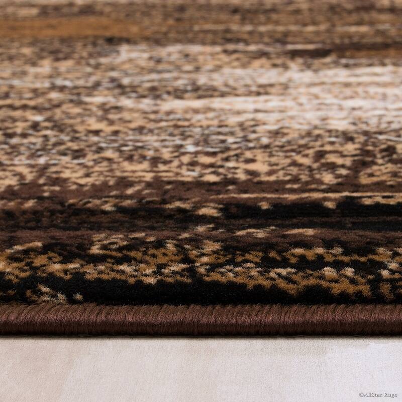 Allstar Exclusive Modern Brush Streak Pattern Area Rug