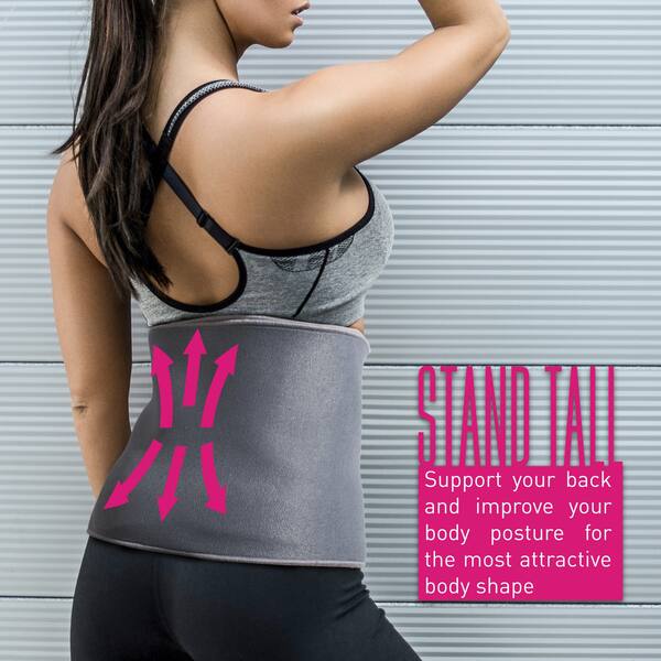 Shop Innoka Grey Fat Burning Super Sweat Fitness Waist Shop Innoka Grey Fat Burning Super Sweat Fitness Waist