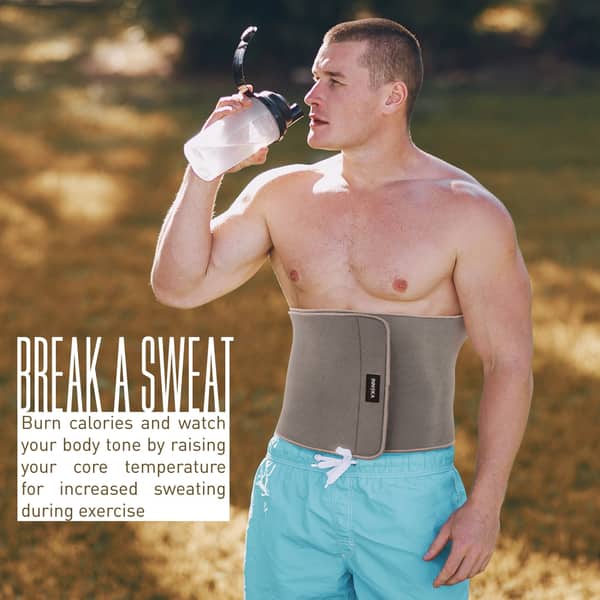 Shop Innoka Grey Fat Burning Super Sweat Fitness Waist Shop Innoka Grey Fat Burning Super Sweat Fitness Waist