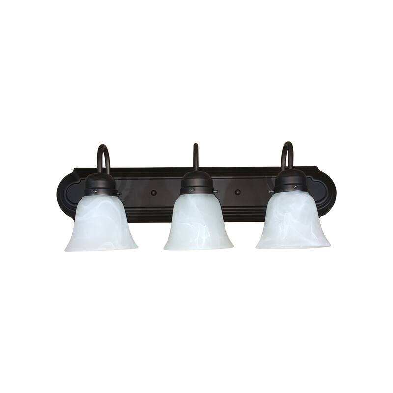 AA Warehousing Monica 3 Light Vanity light in Oil Rubbed Bronze