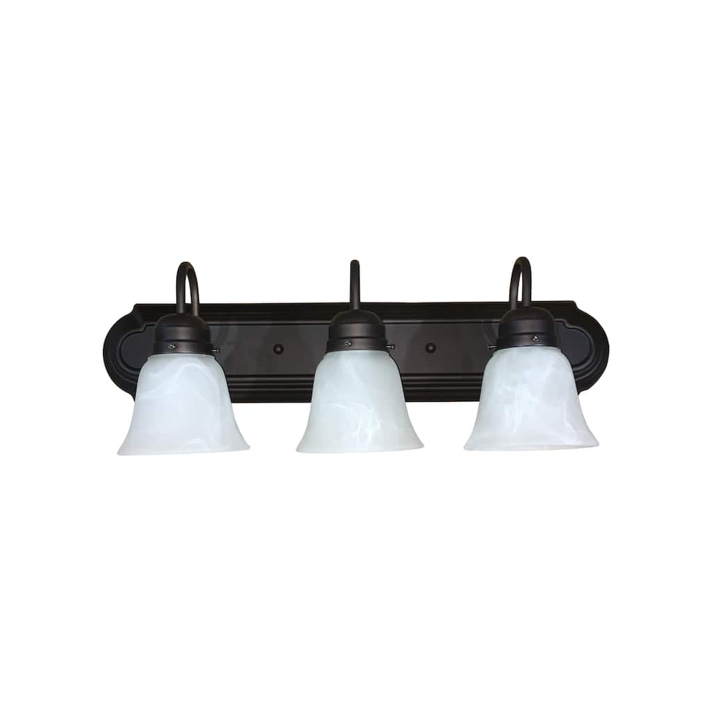 AA Warehousing Monica 3 Light Vanity light in Oil Rubbed Bronze