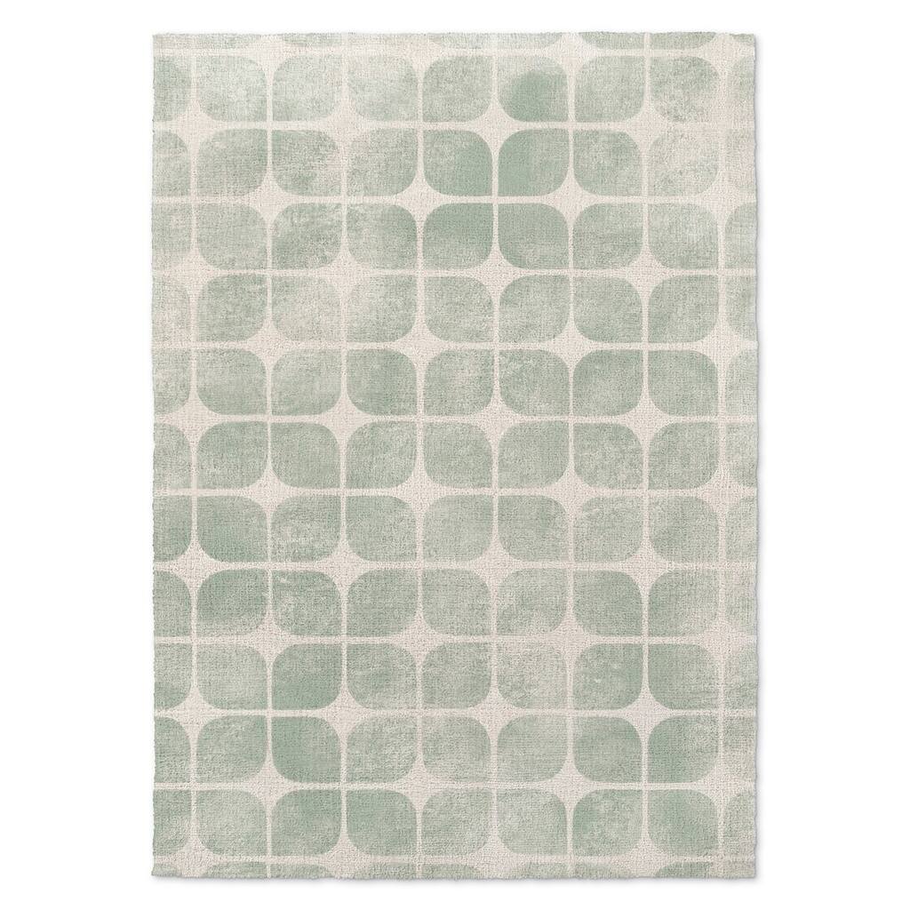 Kavka Designs Badger Green/ White Area Rug ( 3'X5' ) - 3' x 5 ...