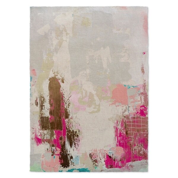Kavka Designs Valley Talk Grey Brown Pink Area Rug 3 X 5 Kavka Designs Valley Talk Grey Brown Pink Area Rug 3 X27