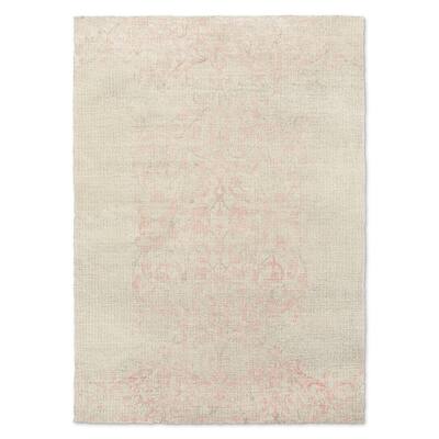 Kavka Designs Pink Pink/ Ivory Accent Rug (2' X 3') - 2' x 3'