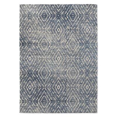 Kavka Designs Zander Dark Distressed Blue Accent Rug (2' X 3') - 2' x 3'