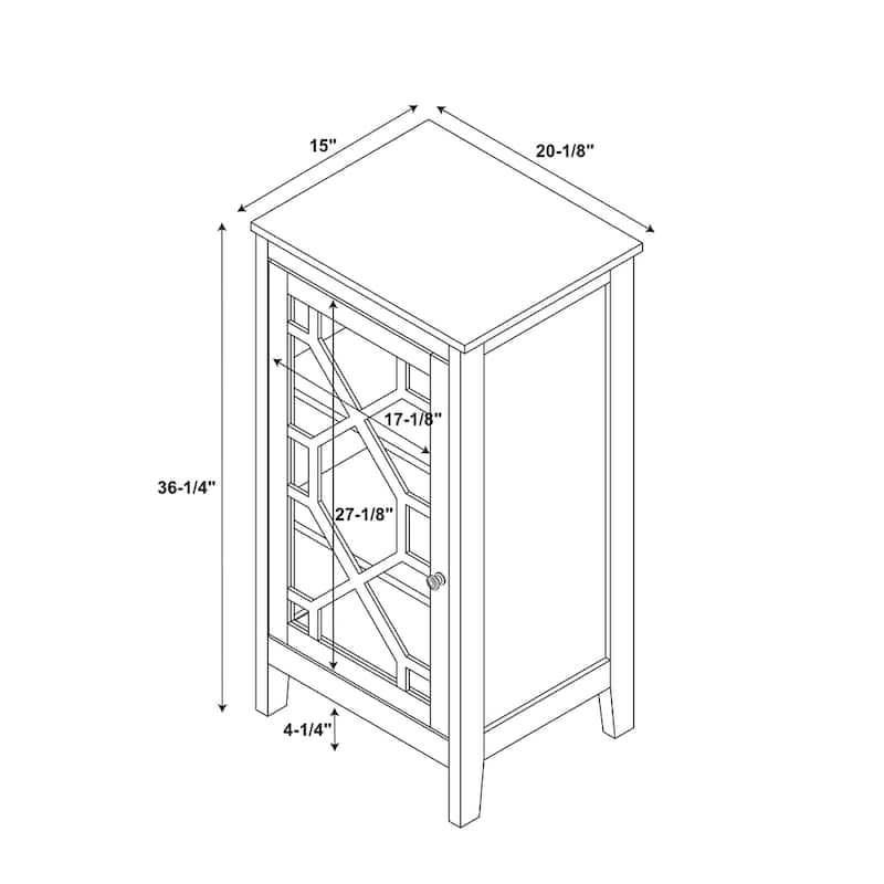 Ava Black Small Cabinet
