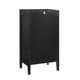 preview thumbnail 10 of 11, Linon Ava Black Small Cabinet with Glass Door