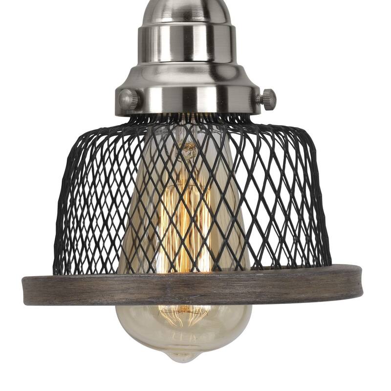 Tilley Collection 3-Light Brushed Nickel Coastal Bath Vanity Light