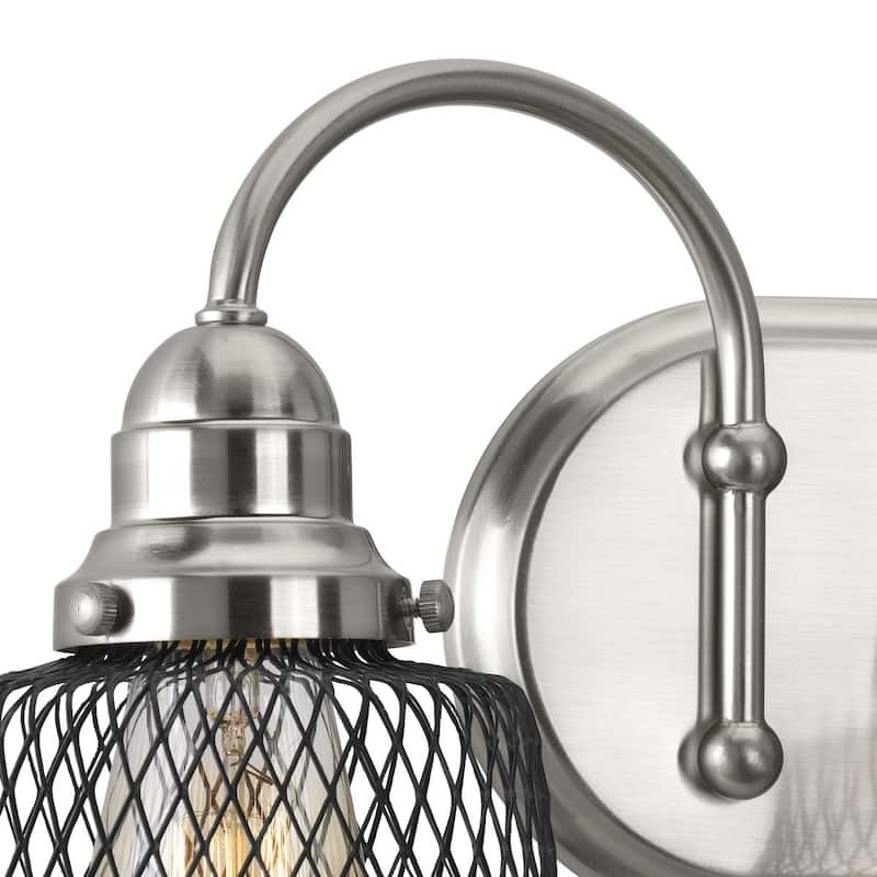 Tilley Collection 3-Light Brushed Nickel Coastal Bath Vanity Light