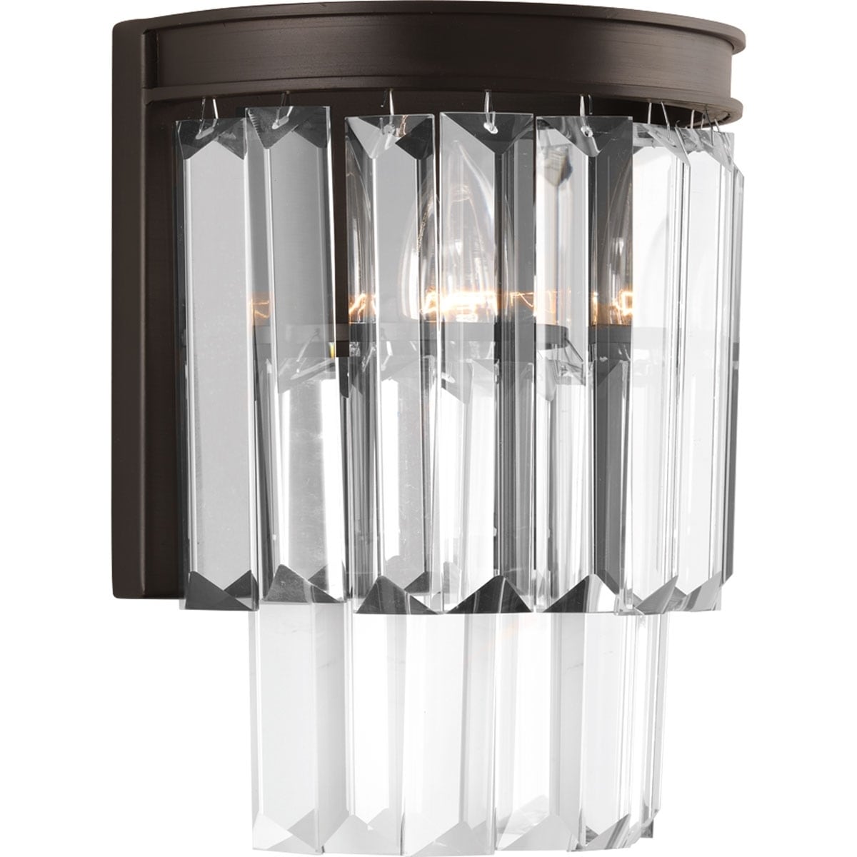 Glimmer Collection Four-Light Silver Ridge Luxe Linear Chandelier Light 