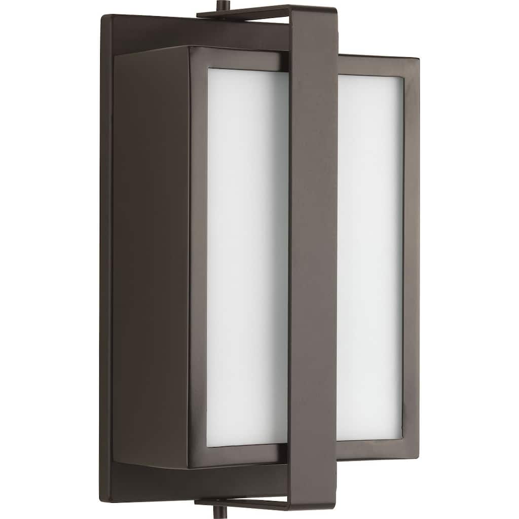 Diverge Collection 1-Light Architectural Bronze Wall Lantern
