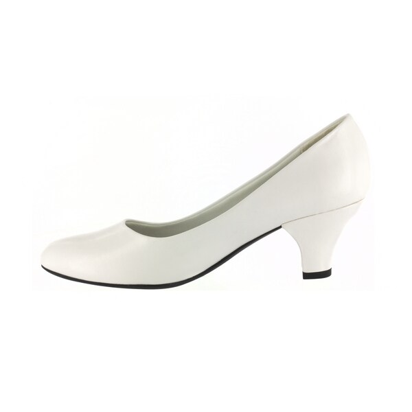 easy street white pumps